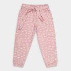 Girls' 100% Cotton Trousers, गुलाबी, small image number null