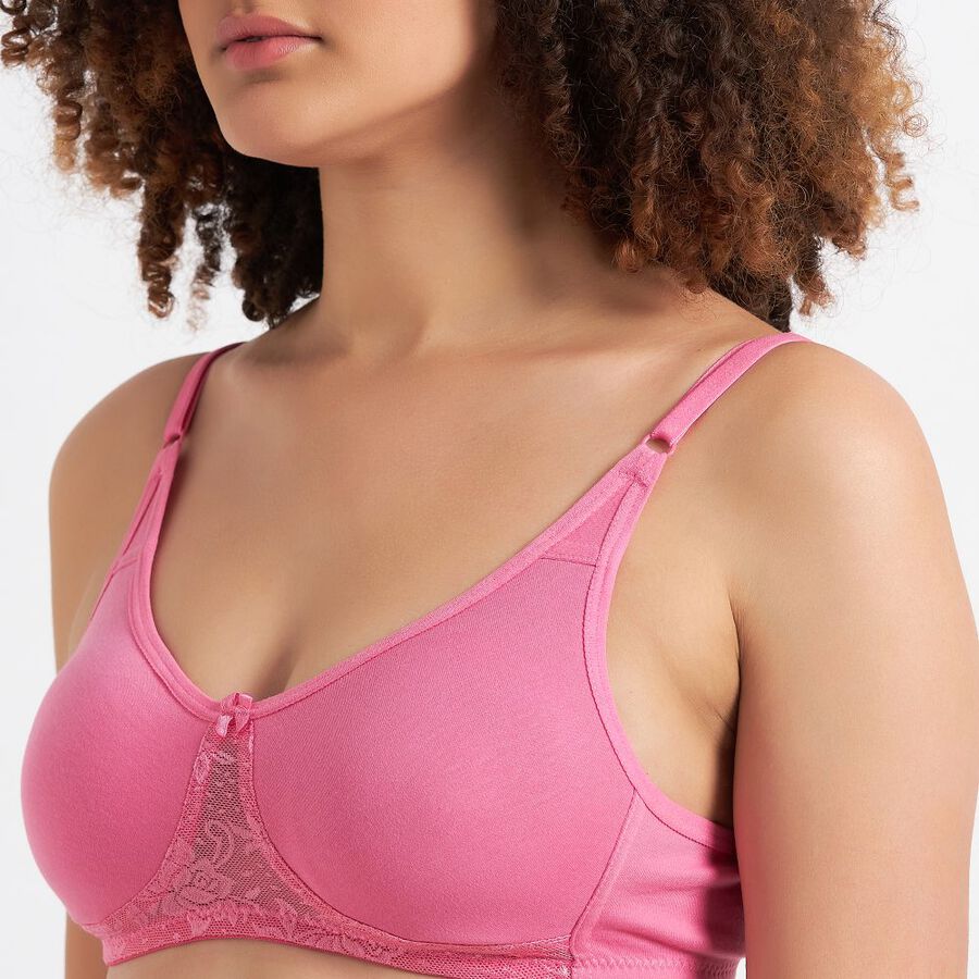 Ladies' Bra, Pink, large image number null