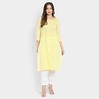 Ladies' Cotton Kurta, Yellow, small image number null