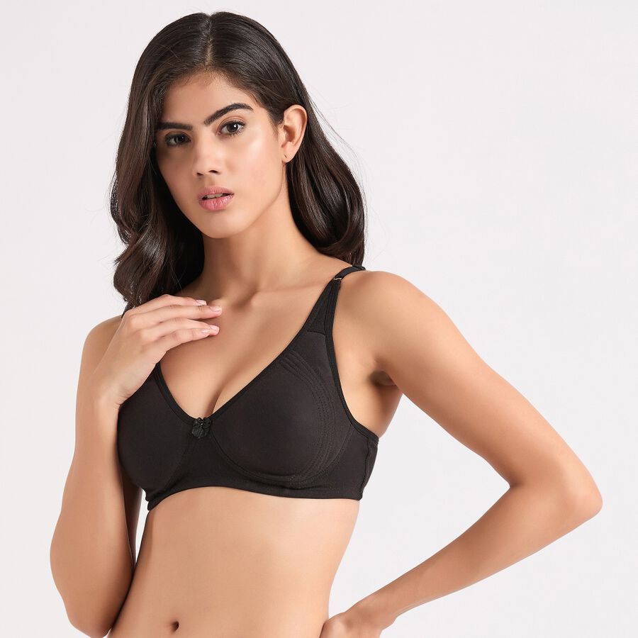 Ladies' Bra, काला, large image number null