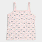 Girls' Cotton Vest, Peach, small image number null