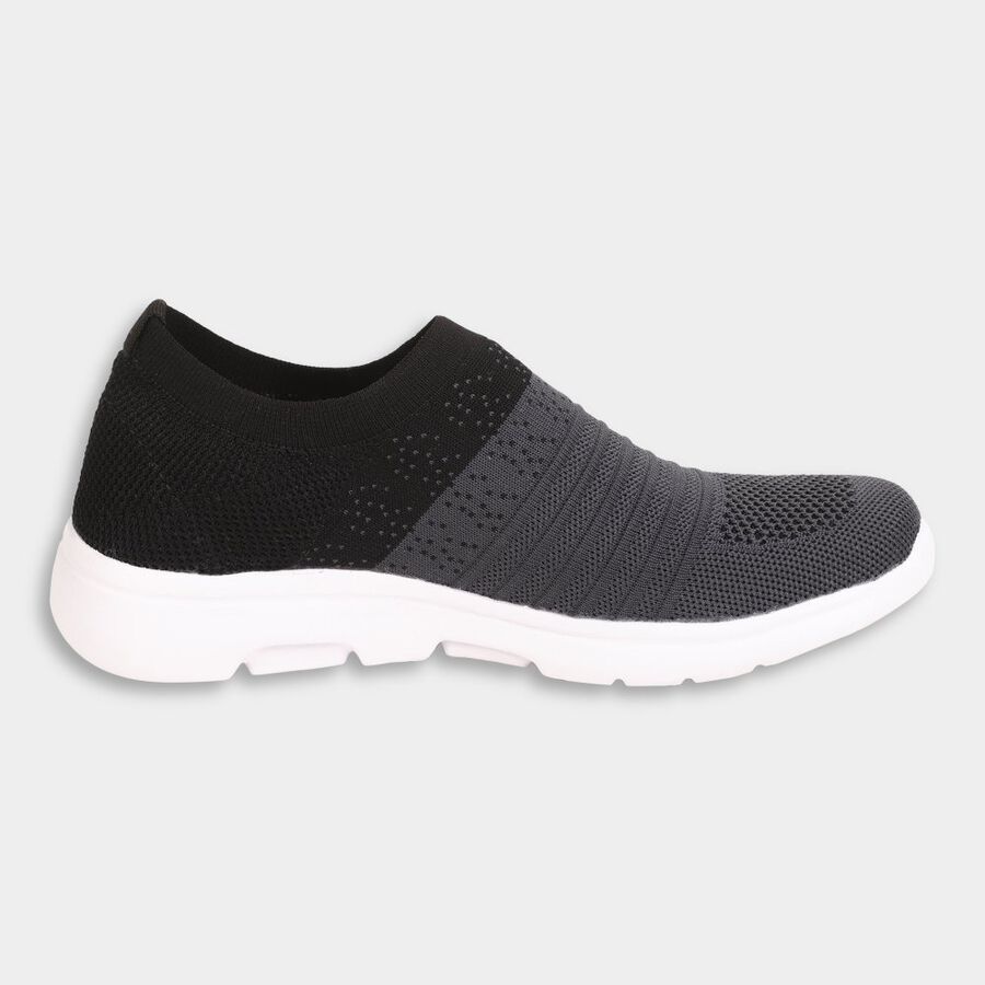 Womens Athleisure Sports Shoes, Black, large image number null