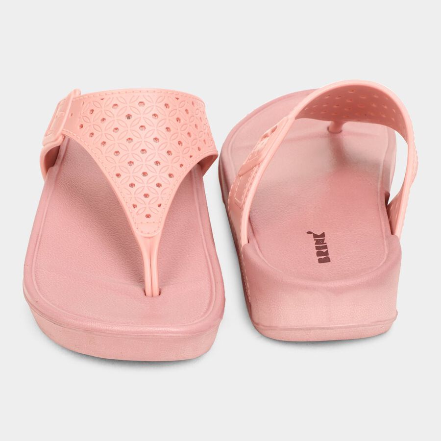 Womens Moulded Sliders, गुलाबी, large image number null