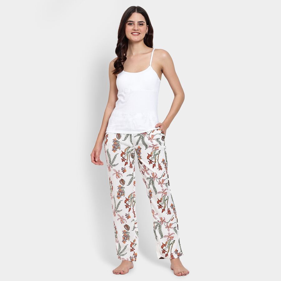 Ladies' Pyjama, सफ़ेद, large image number null