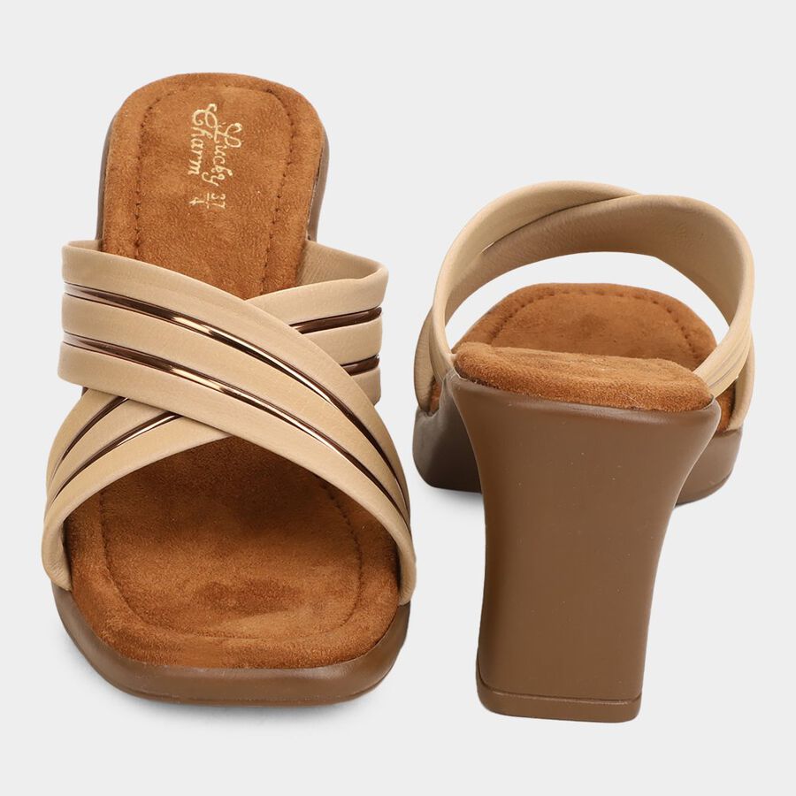 Ladies' Formal Sandals, टैन, large image number null