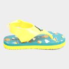 Kids Printed Flip Flops, Yellow, small image number null