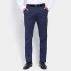 Men's Slim Fit Formal Trousers, नेवी ब्लू, small image number null