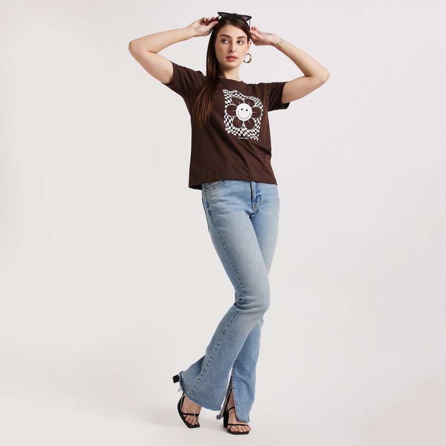 Ladies' T-Shirt, Brown, large image number null