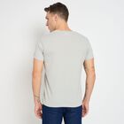 Men's Round Neck Half Sleeves T-Shirt, Light Grey, small image number null