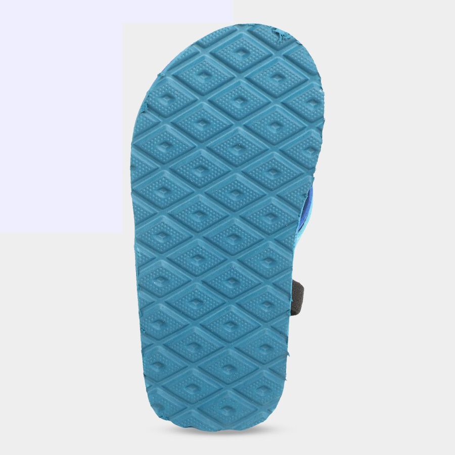 Kids Printed Flip Flops, Blue, large image number null