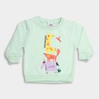 Infant's Sweatshirt, Light Green, small image number null