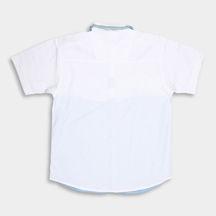 Boys' Cotton Shirt, Light Blue, large image number null