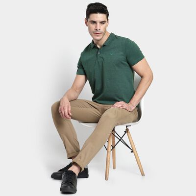 Men's 100% Cotton Slim Fit Casual Trousers