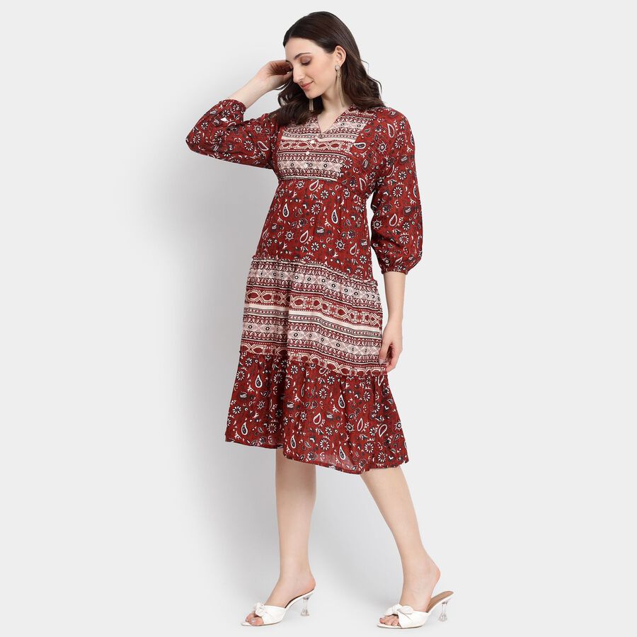 Ladies' Dress, Rust, large image number null