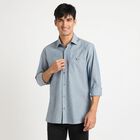 Men's 100% Cotton Casual Shirt, Dark Blue, small image number null