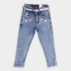 Girl's Jeans, मध्यम नीला, small image number null