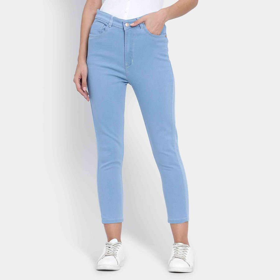 High Rise Skinny Jeans, Ice Blue, large image number null