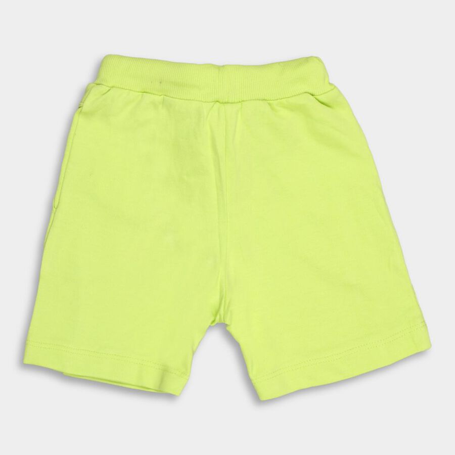 Boys' 100% Cotton Bermudas, Light Green, large image number null