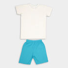 Boys' Cotton Knit Baba Suit, Off White, small image number null