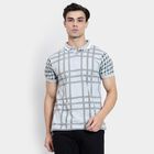 Men's 100% Cotton Collared Half Sleeves T-Shirt, Light Grey, small image number null