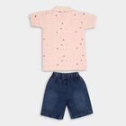 Boys' Cotton Woven Baba Suit, Pink, small image number null