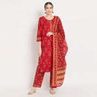 Ladies' Cotton Kurta, Red, small image number null