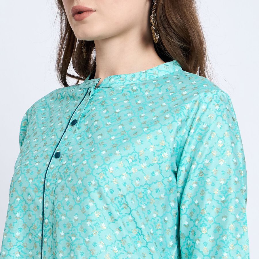 Ladies' Kurta, Aqua, large image number null