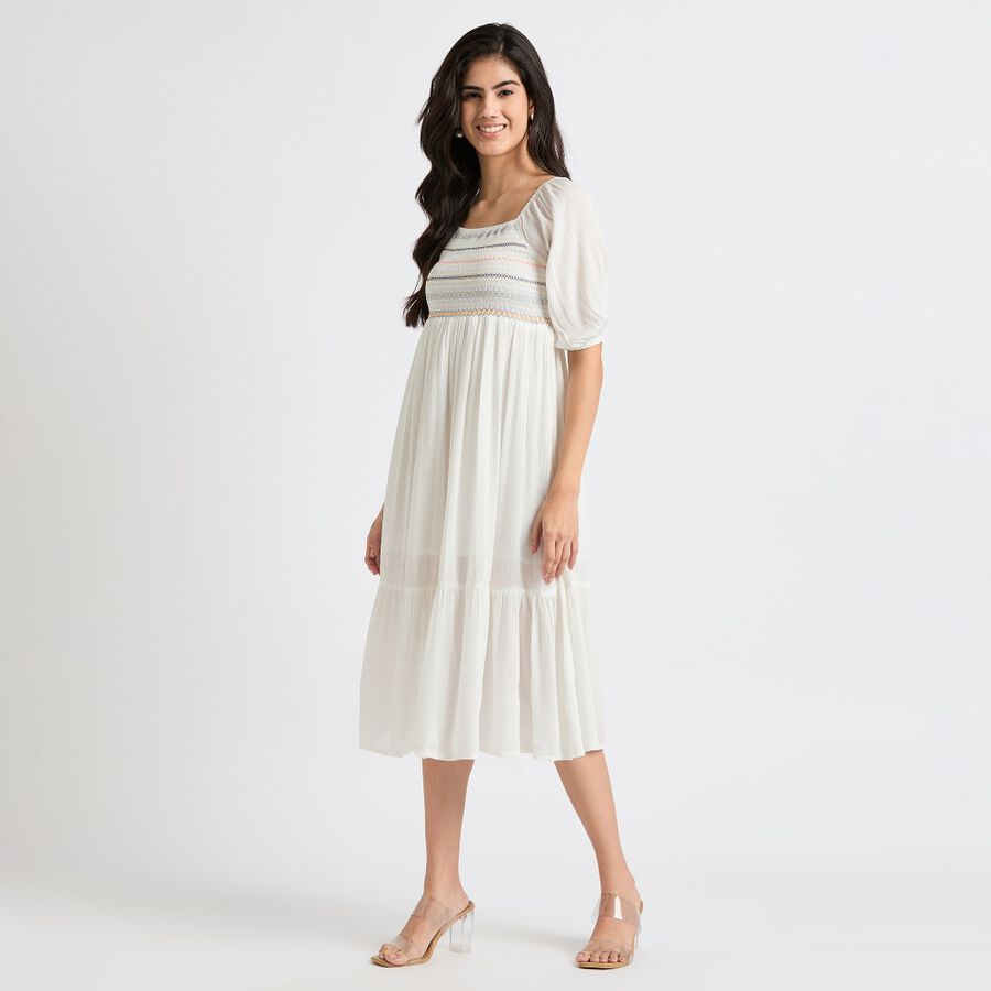 Ladies' Dress, Off White, large image number null