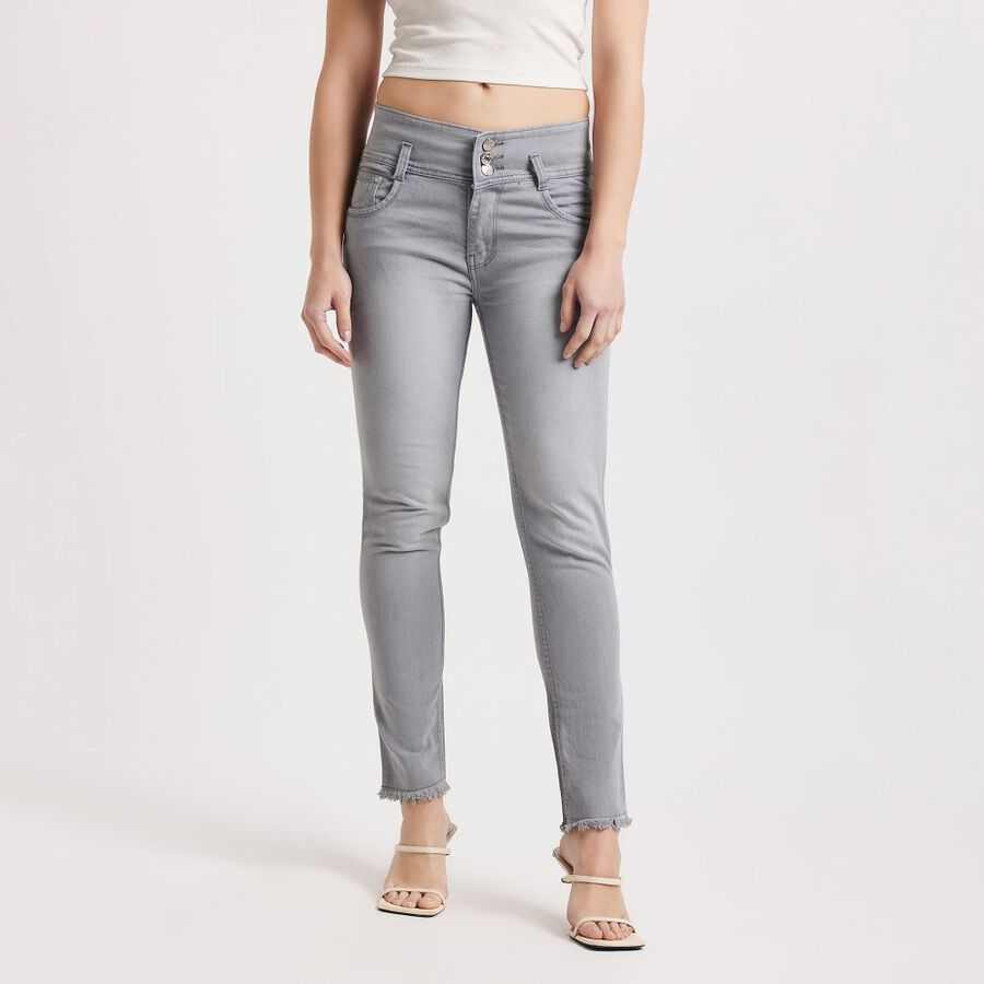 Ladies' Jeans, Light Grey, large image number null