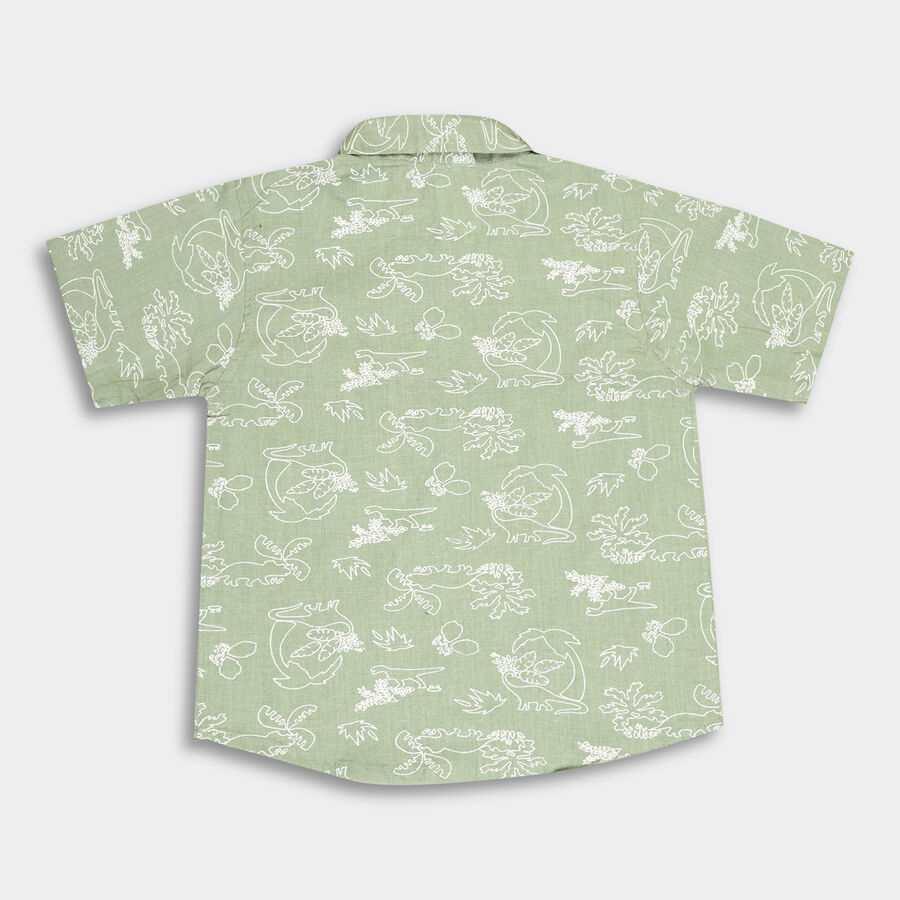 Infants' Cotton Shirt, Olive, large image number null