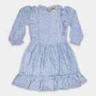 Girls' Dress, Light Blue, small image number null