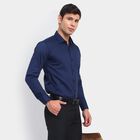 Men's Cotton Formal Shirt, Navy Blue, small image number null