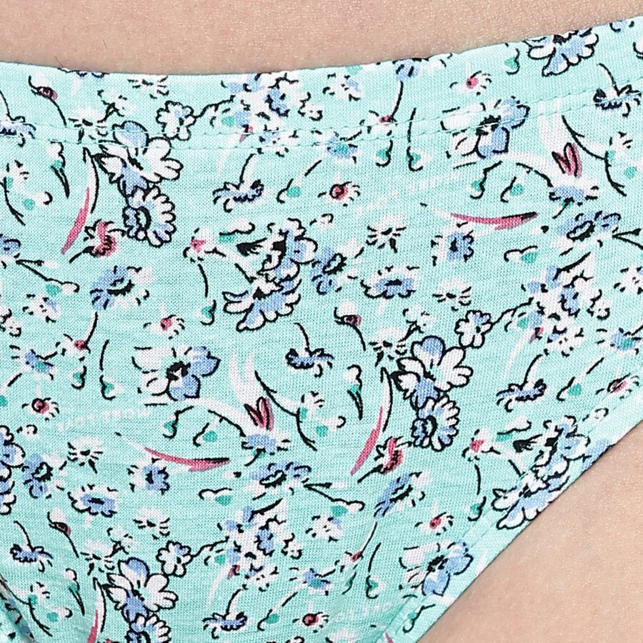 Ladies' Cotton Panty, Aqua, large image number null