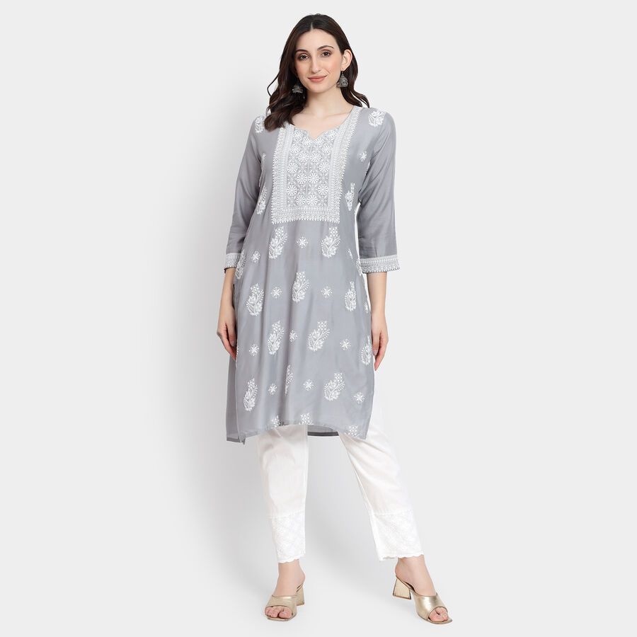 Ladies' Kurta, Light Grey, large image number null