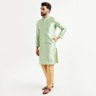 Men's Kurta Pyjama, Light Green, small image number null