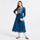 Ladies' Kurta, Teal Blue, small image number null