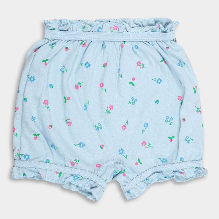 Girls' Cotton Bloomer, Light Blue, large image number null