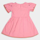 Girls' Cotton Frock, Pink, small image number null