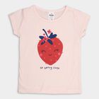 Girls' T-Shirt, हल्का गुलाबी, small image number null