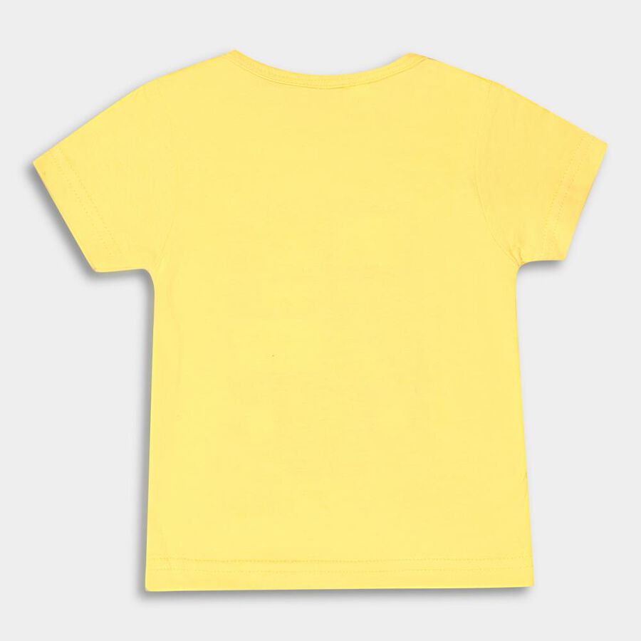 Infants' Cotton T-Shirt, Yellow, large image number null