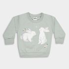 Infant's Sweatshirt, Light Green, small image number null