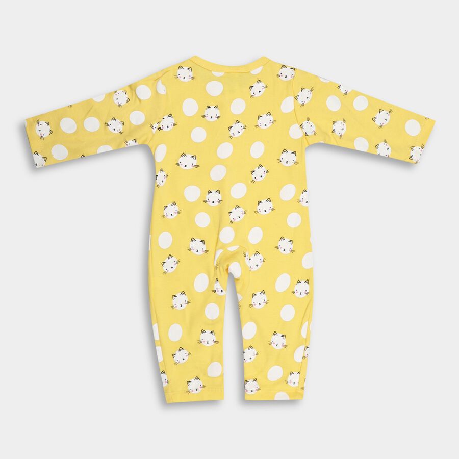 Infants' Cotton Bodysuit, Yellow, large image number null