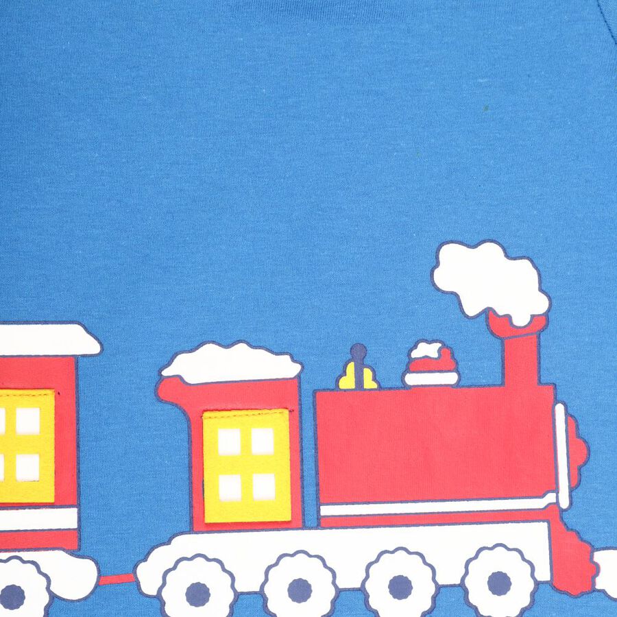 Infants' Cotton T-Shirt, रॉयल ब्लू, large image number null