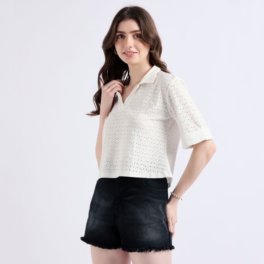 Ladies' Top, White, large image number null