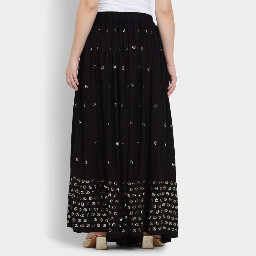Ladies' Lehenga Skirt, Black, large image number null