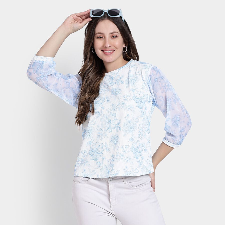 Ladies' Top, Light Blue, large image number null