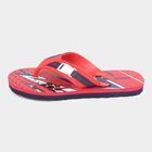 Kids Printed Flip Flops, Red, small image number null