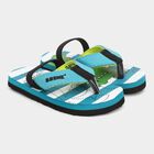 Kids Printed Flip Flops, Turquoise, small image number null