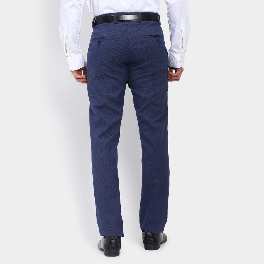 Men's Slim Fit Formal Trousers, नेवी ब्लू, large image number null