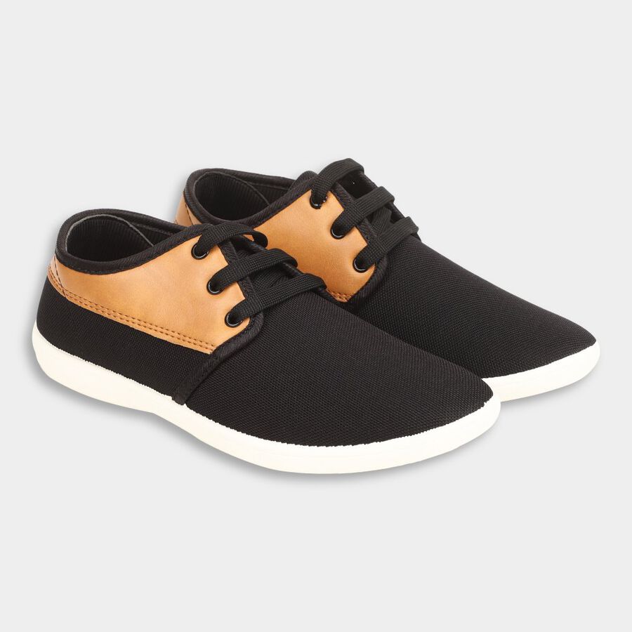 Mens Sneaker Shoes, काला, large image number null